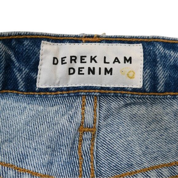 Derek Lam Denim Womens 27 Metallic Denim Jean Shorts - Picture 7 of 8
